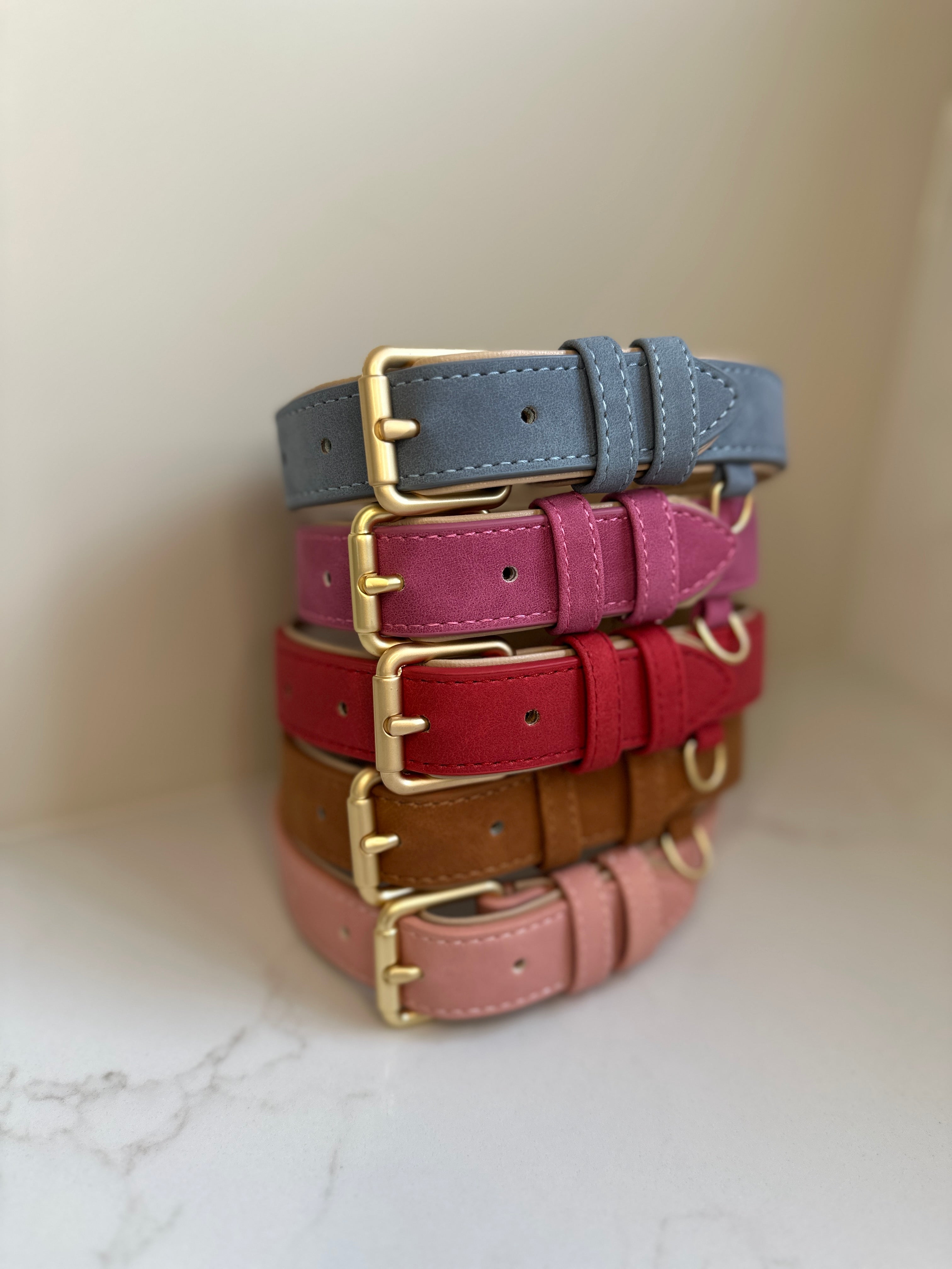 Soft Padded Collar & Lead Set - Tan