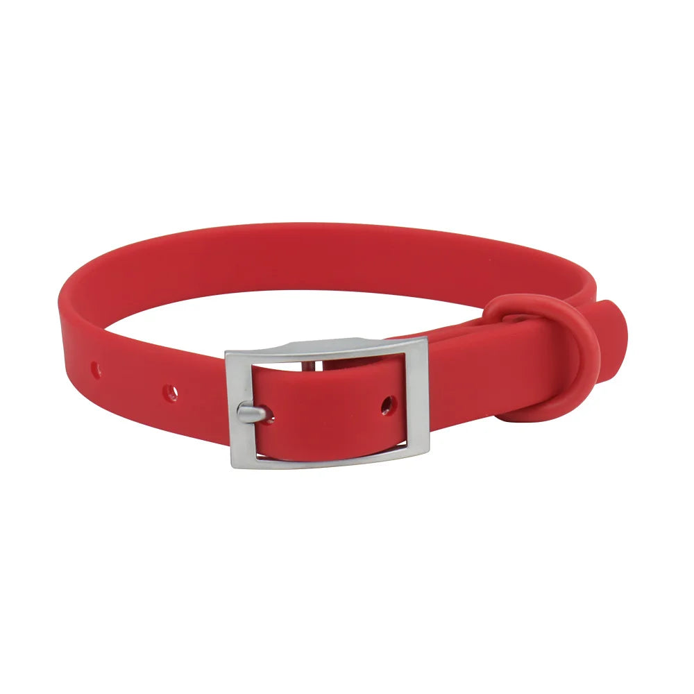 All Weather Collar (Classic Metal Buckle) - Red