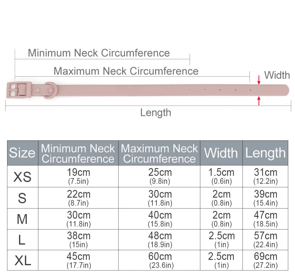 All Weather Collar - Colour Match Buckle